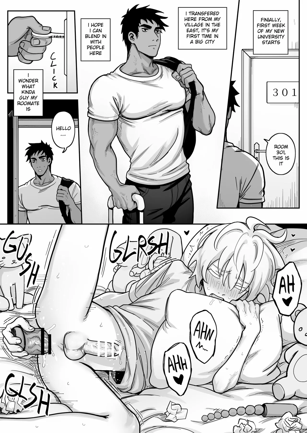 Teaching My Perverted Roommate A Lesson Chapter 1 - page 2