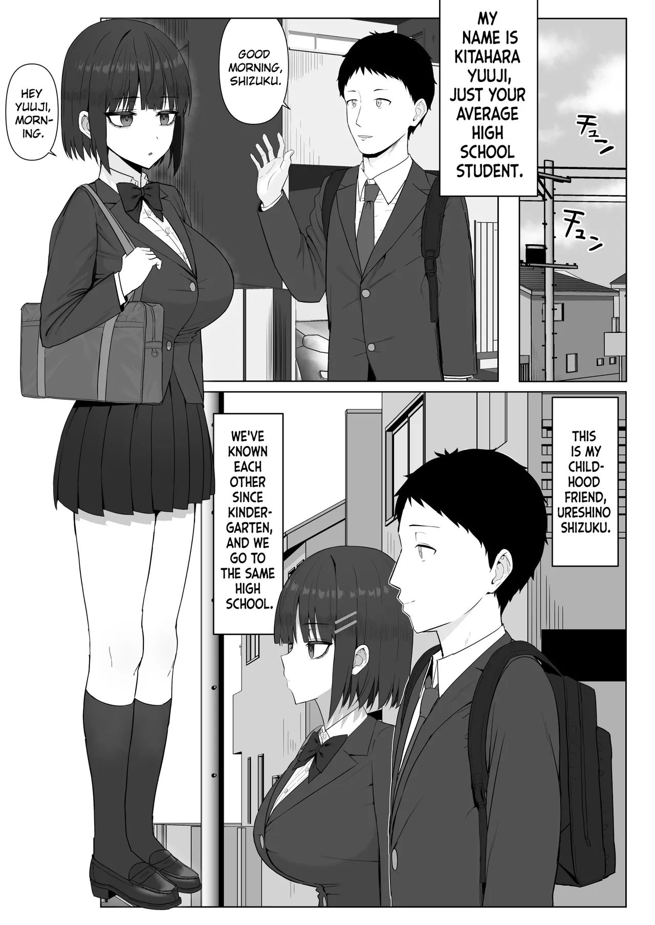 Muhyoujou Osananajimi ga Kimo Ota ni Ubawarete Love Love Berochuu Ecchi Shiteita Chapter 1 - page 2