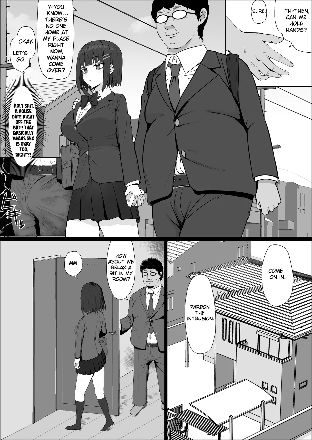 Muhyoujou Osananajimi ga Kimo Ota ni Ubawarete Love Love Berochuu Ecchi Shiteita Chapter 1 - page 8