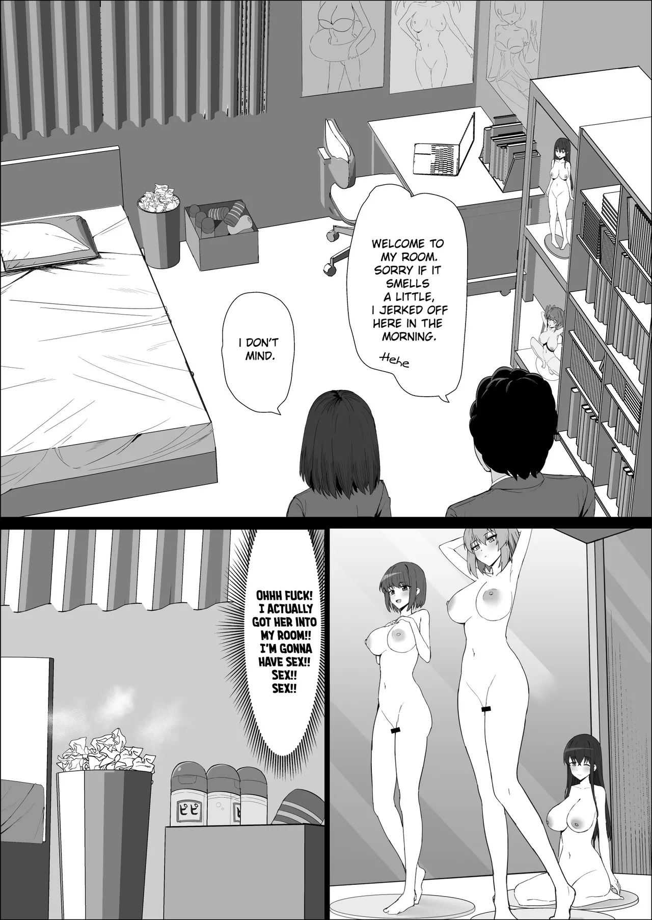 Muhyoujou Osananajimi ga Kimo Ota ni Ubawarete Love Love Berochuu Ecchi Shiteita Chapter 1 - page 9