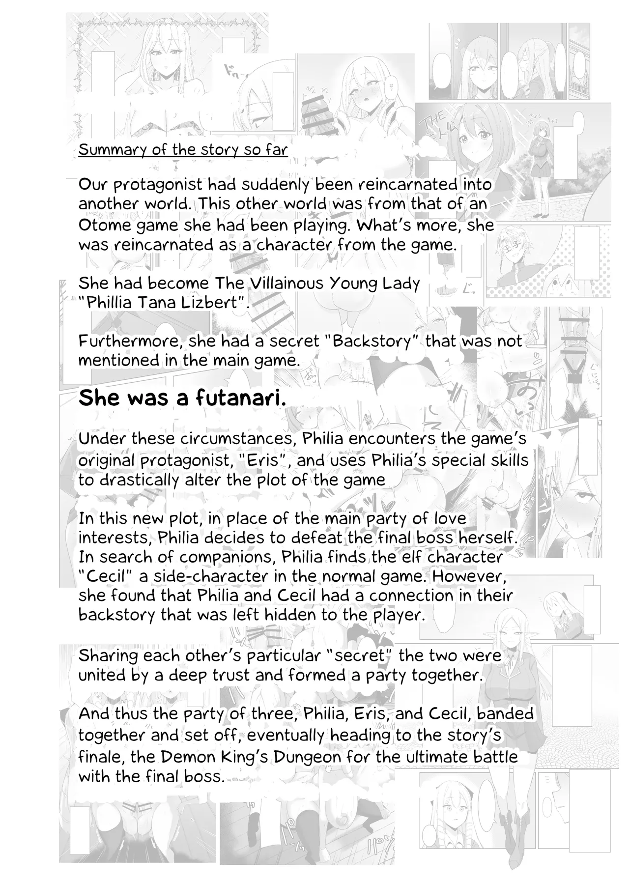 I was reincarnated as a villainess in an otome Game who was a futanari in her backstory 1-4 Chapter 1 - page 64