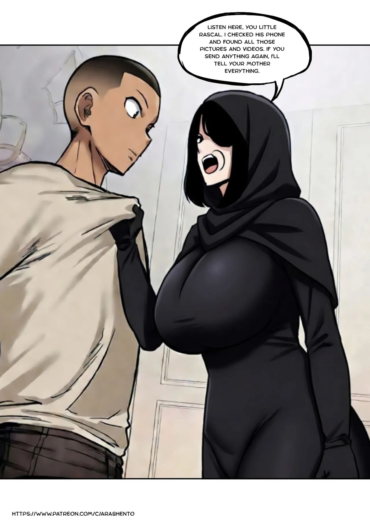 BBC Chapter 2 : Affair with my hijab Friend Mom Chapter 1 - page 3