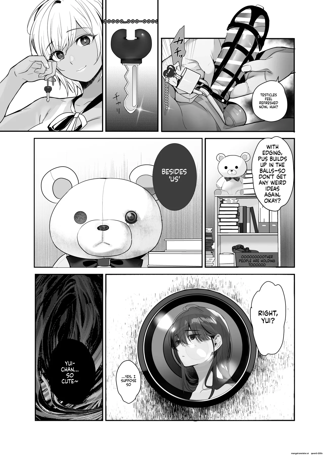Continued After I was turned into a sex pet by an obedient gal and an NTR gal, I ended up swapping with the neighbor's pet Chapter 1 - page 3