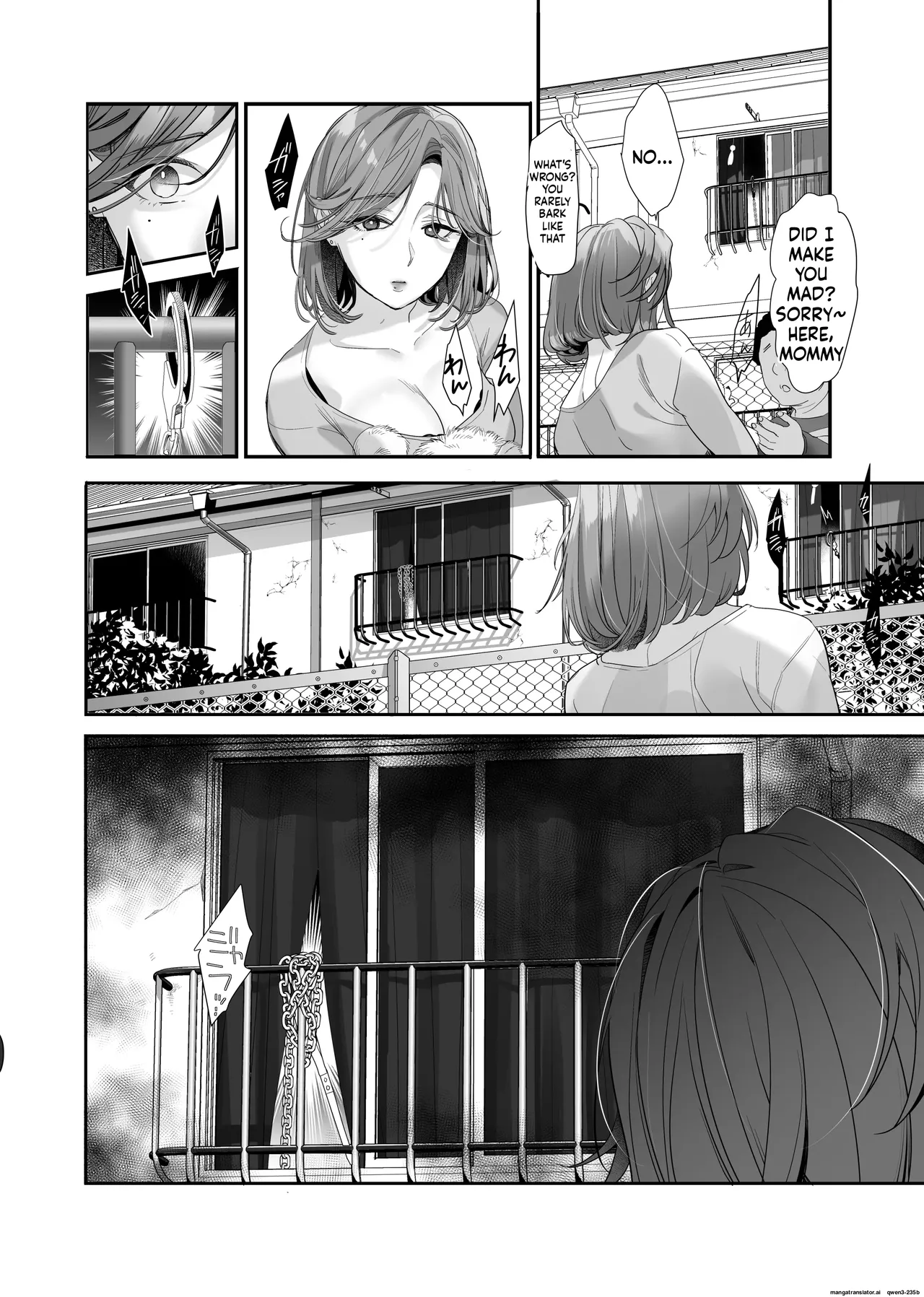 Continued After I was turned into a sex pet by an obedient gal and an NTR gal, I ended up swapping with the neighbor's pet Chapter 1 - page 7