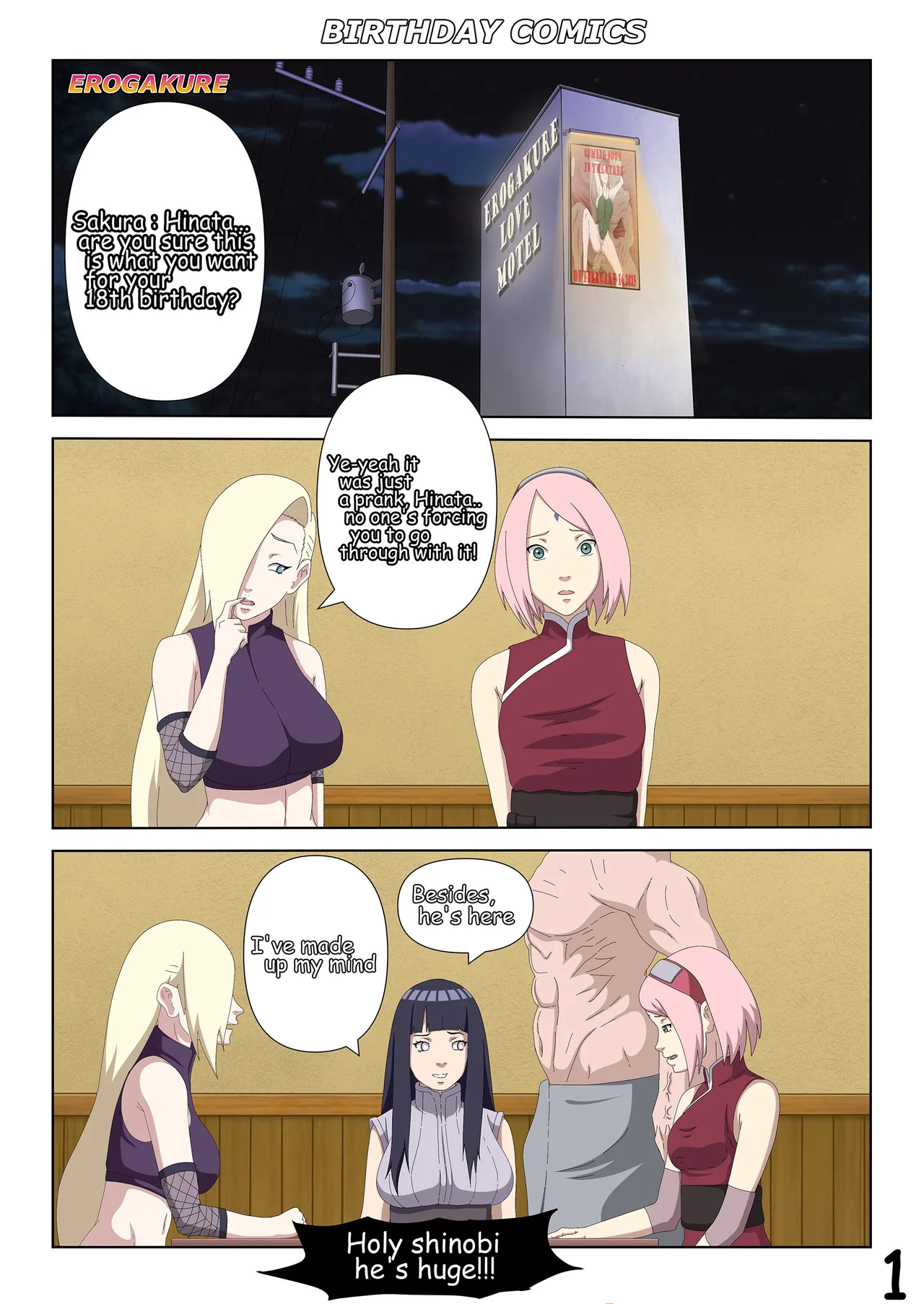 Hinata's Birthday Comic 2024 by Erogakure Chapter 1 - page 1
