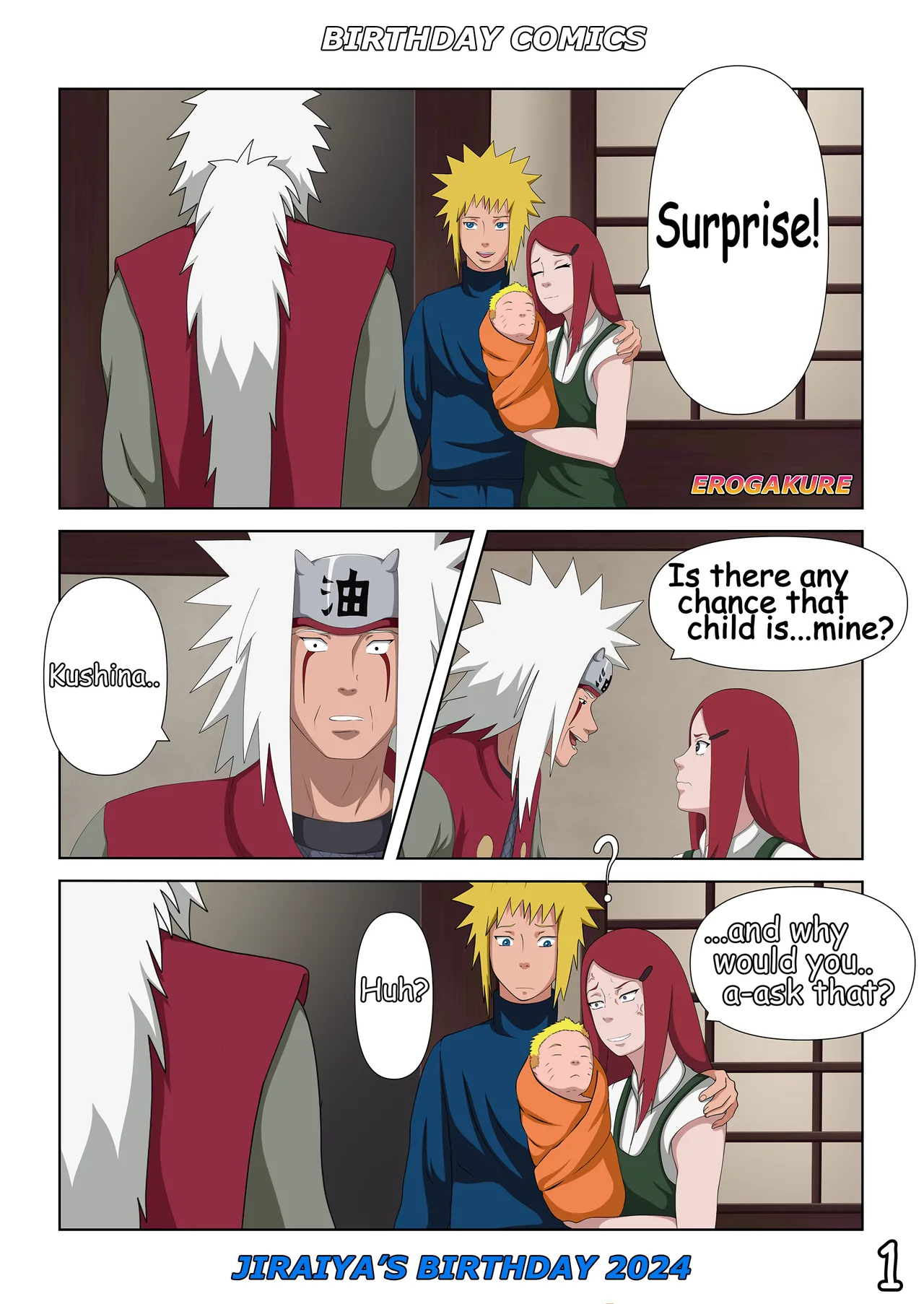 Jiraiya's Birthday Comic 2024 by Erogakure Chapter 1 - page 1