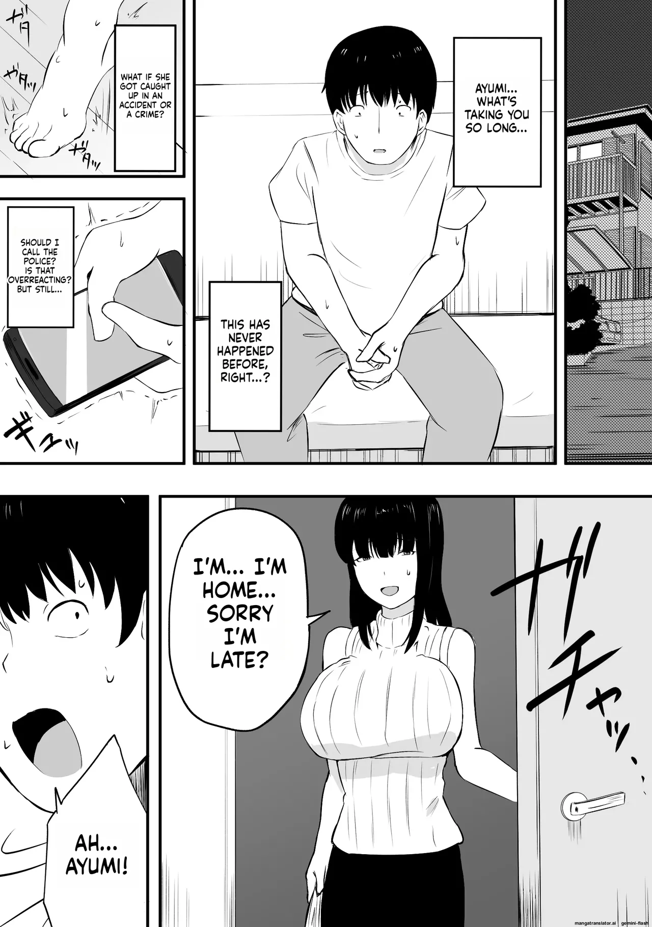 Mama-san—the ace of the volleyball team—has her life ruined by a jock's cock. Chapter 1 - page 24
