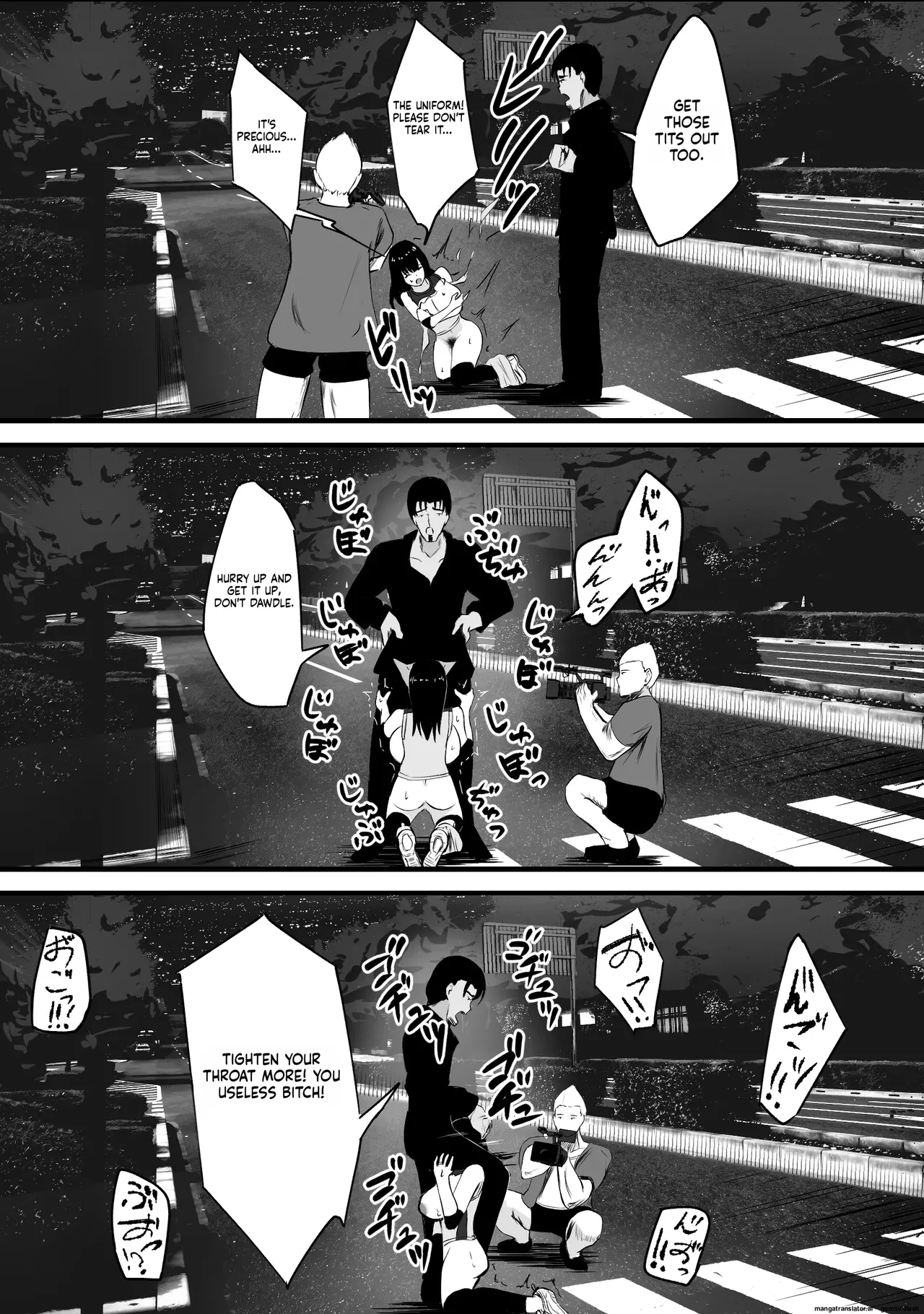 Mama-san—the ace of the volleyball team—has her life ruined by a jock's cock. Chapter 1 - page 44
