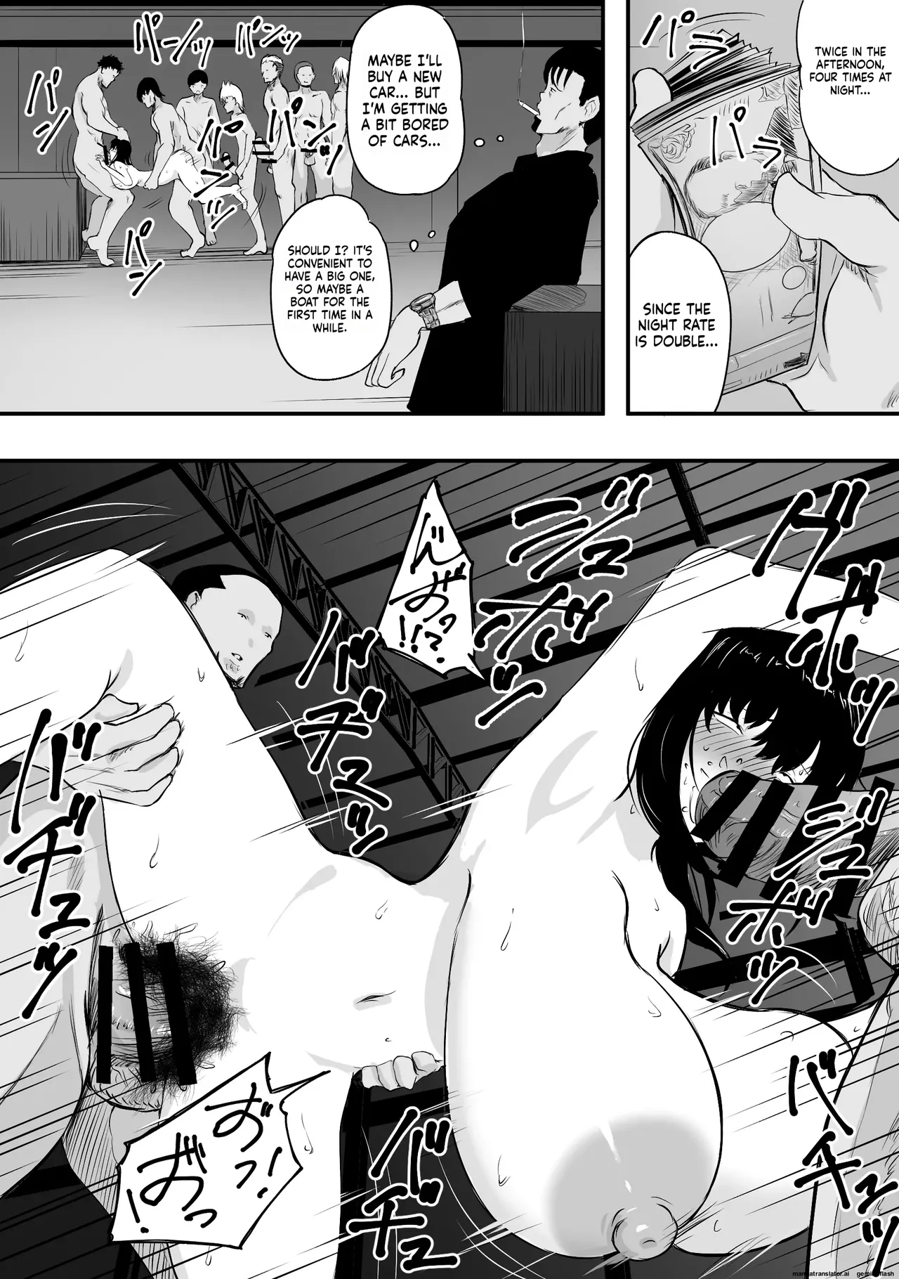 Mama-san—the ace of the volleyball team—has her life ruined by a jock's cock. Chapter 1 - page 59