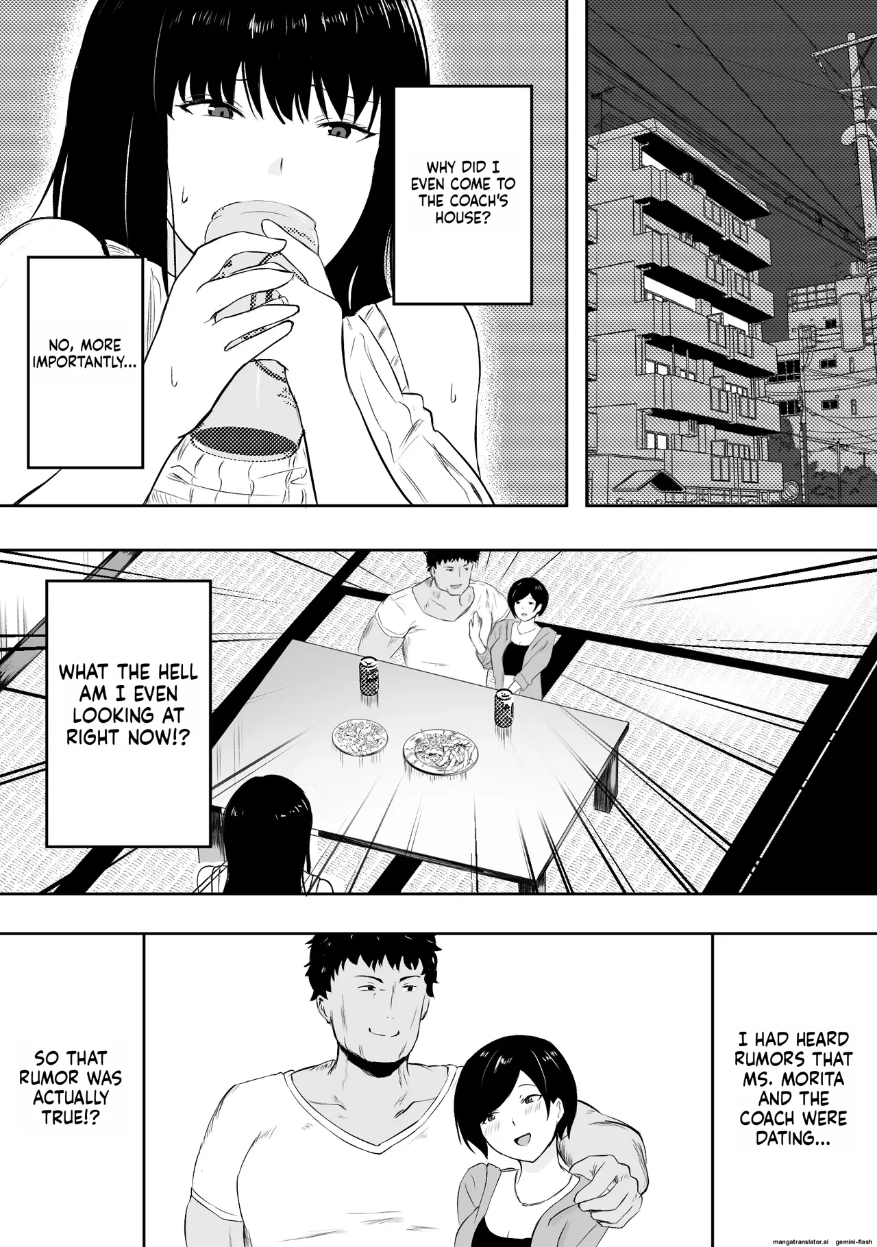 Mama-san—the ace of the volleyball team—has her life ruined by a jock's cock. Chapter 1 - page 6