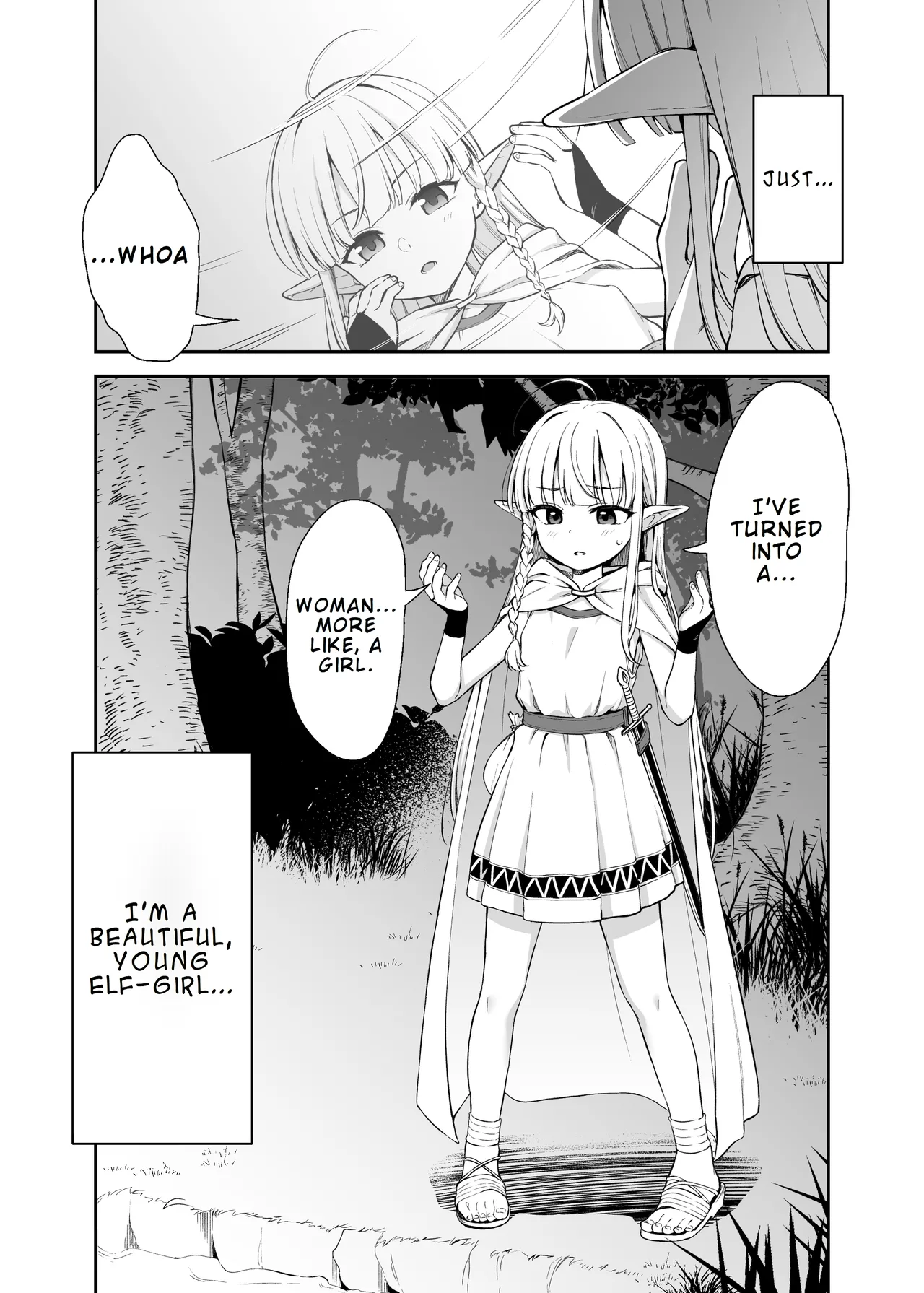 TS Loli Oji-san wa Isekai de Haiboku Suru + C106 Omakebon Chapter 1 - page 12