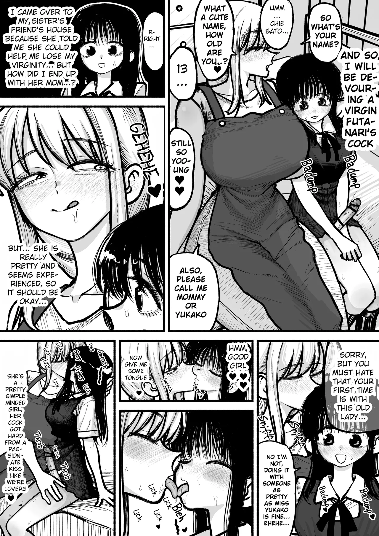 A mother who's hobby is to have sex with her daughter's Futanari Friends ♥ Chapter 1 - page 19