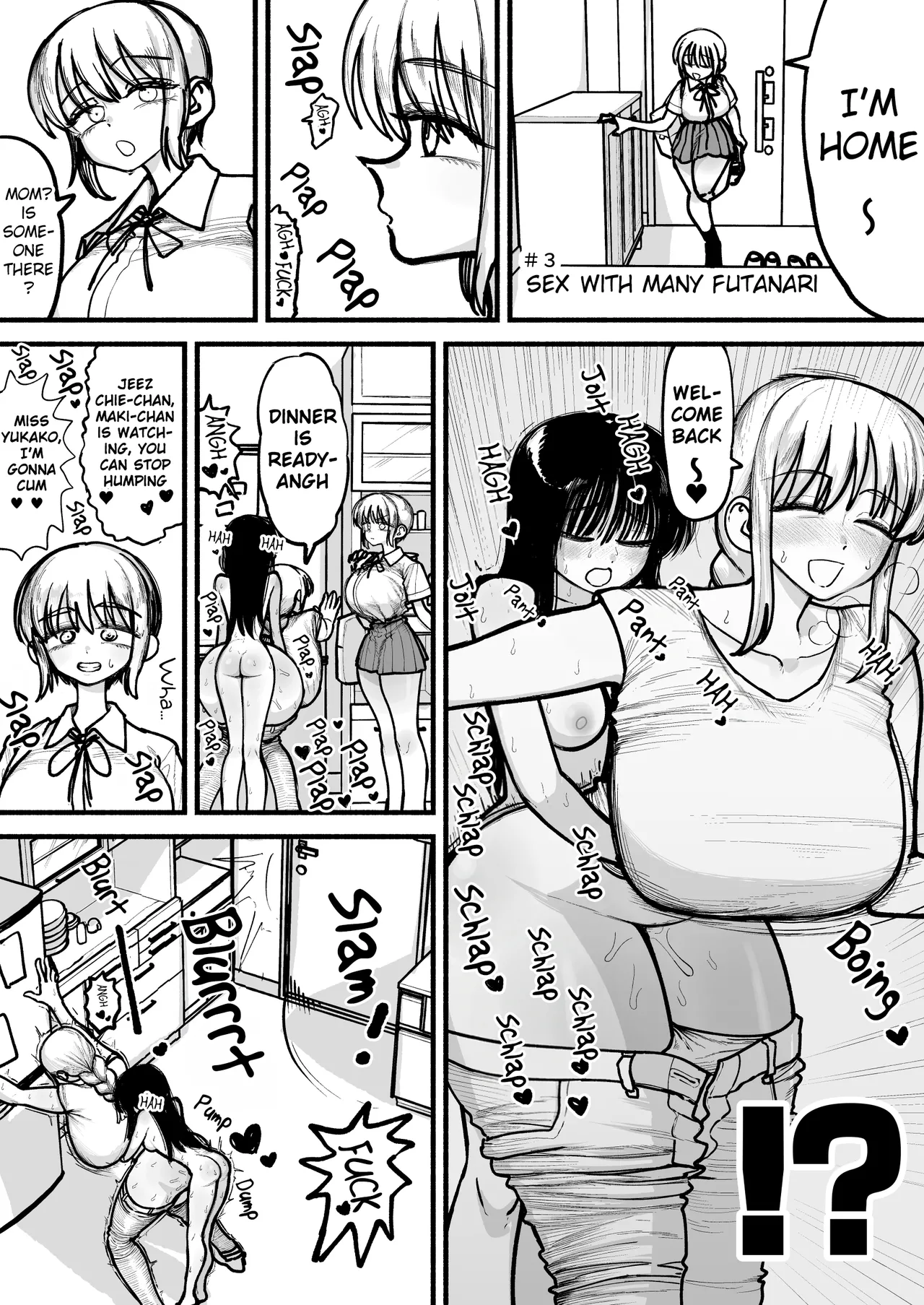 A mother who's hobby is to have sex with her daughter's Futanari Friends ♥ Chapter 1 - page 38