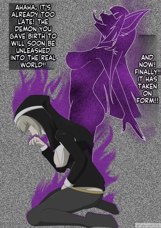 Nun transforms into a beast and falls into darkness Chapter 1 - page 23