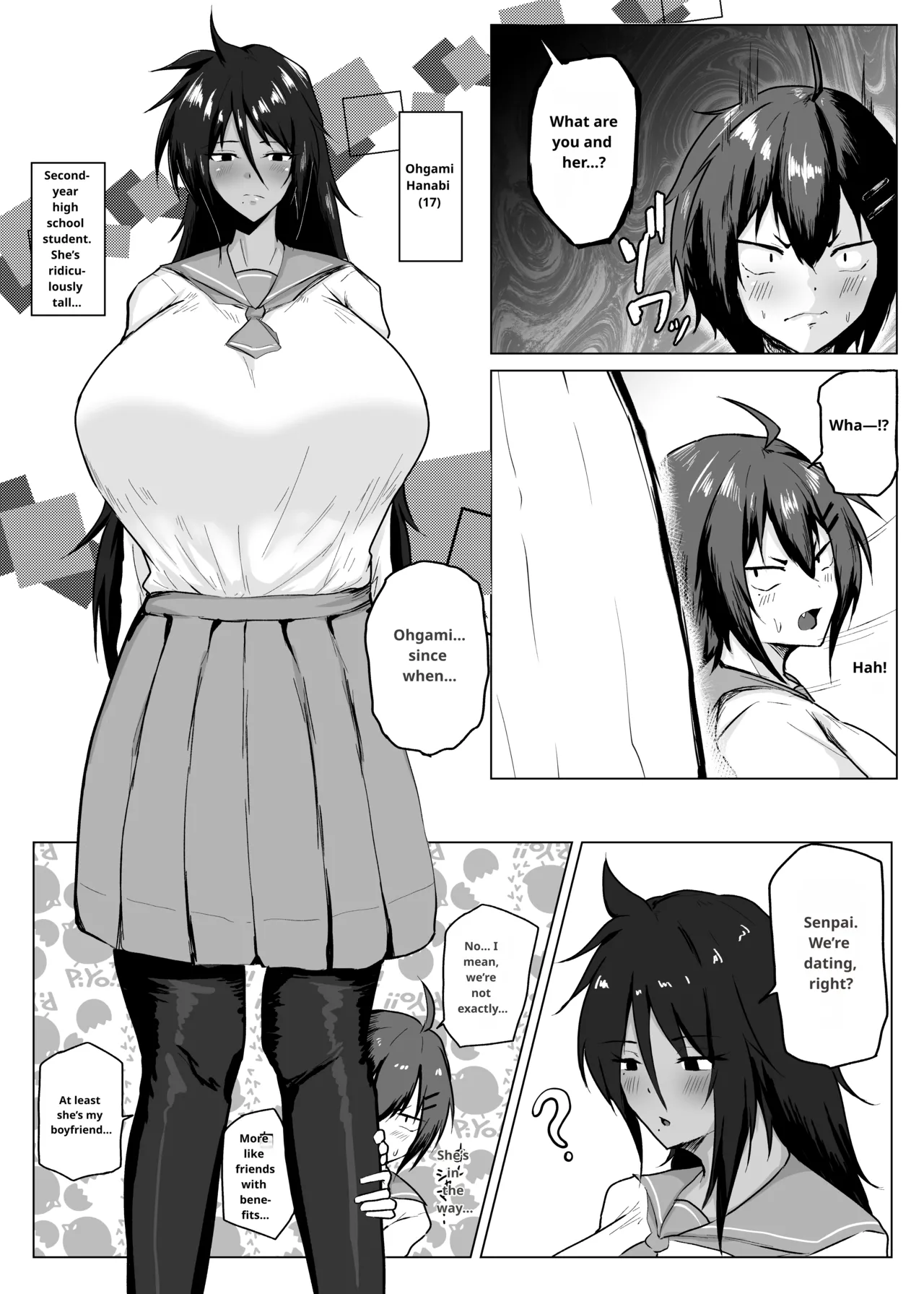 Dekkai Kouhai to Chitchai Senpai Chapter 1 - page 4