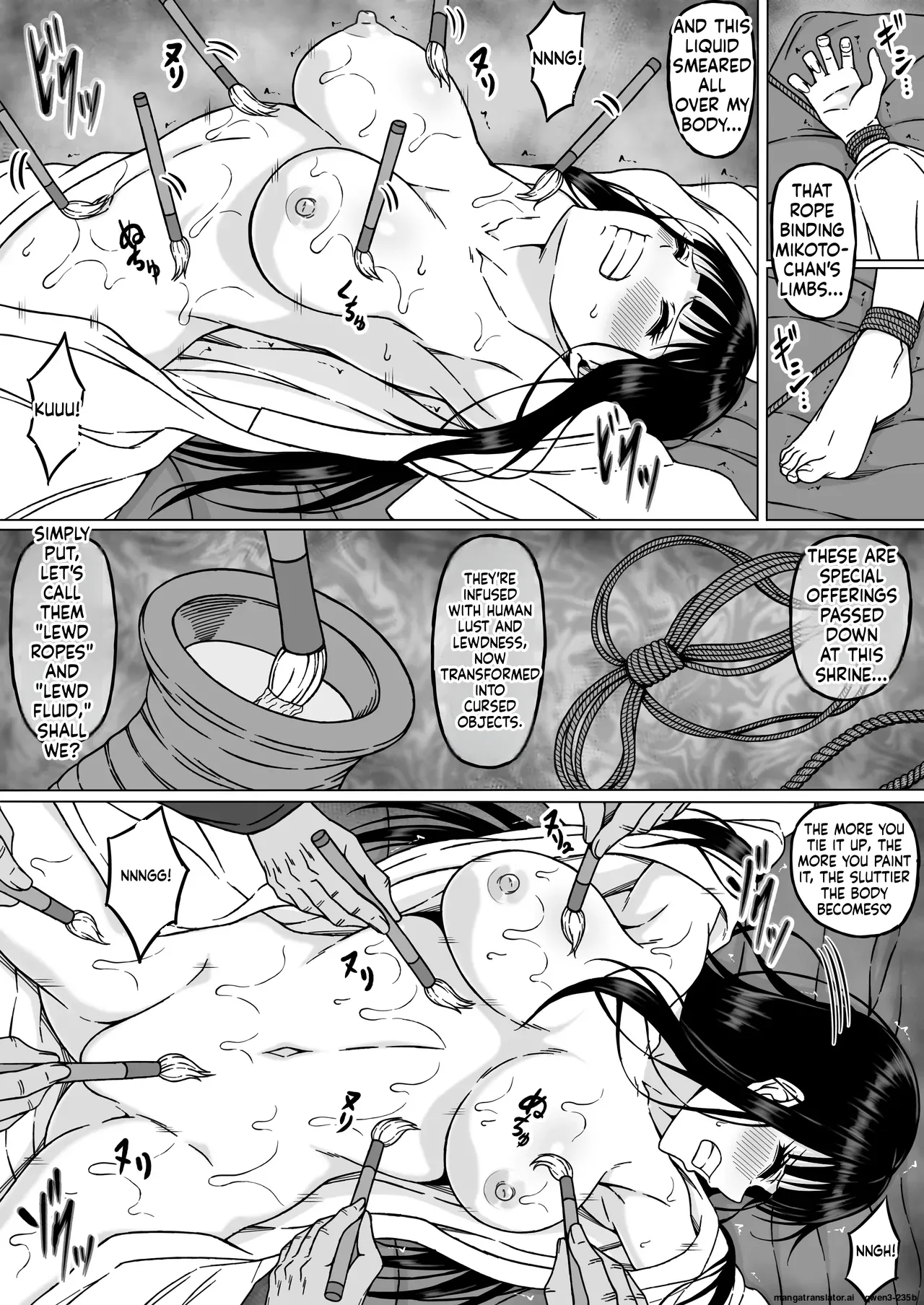 Reibaishi Mikoto 2 Kairaku ni Zanpai su... Hentai Jijii to no Seikou no Gishiki de Ikikuruwasareru Shoujo no Karada Chapter 1 - page 20