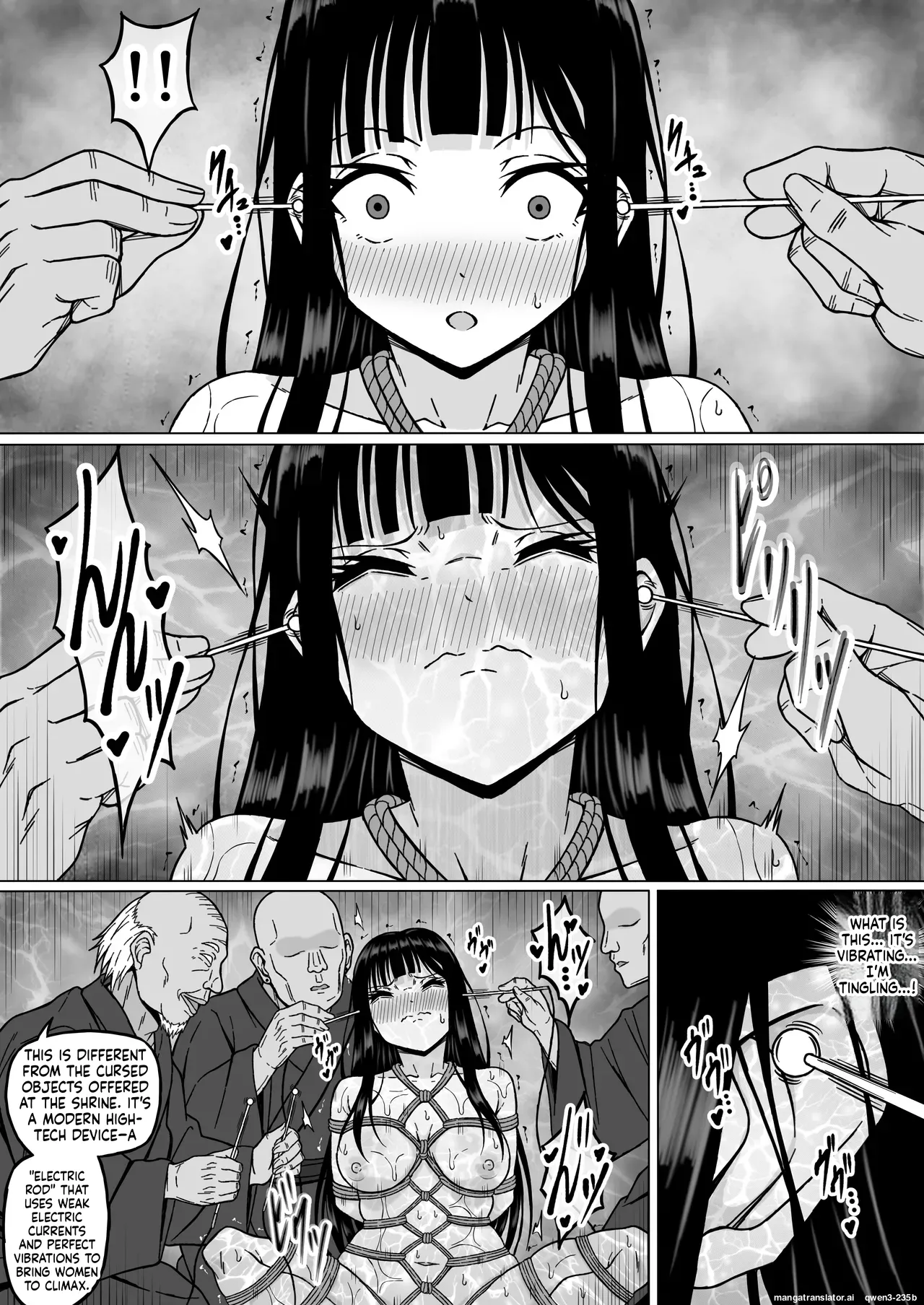 Reibaishi Mikoto 2 Kairaku ni Zanpai su... Hentai Jijii to no Seikou no Gishiki de Ikikuruwasareru Shoujo no Karada Chapter 1 - page 46