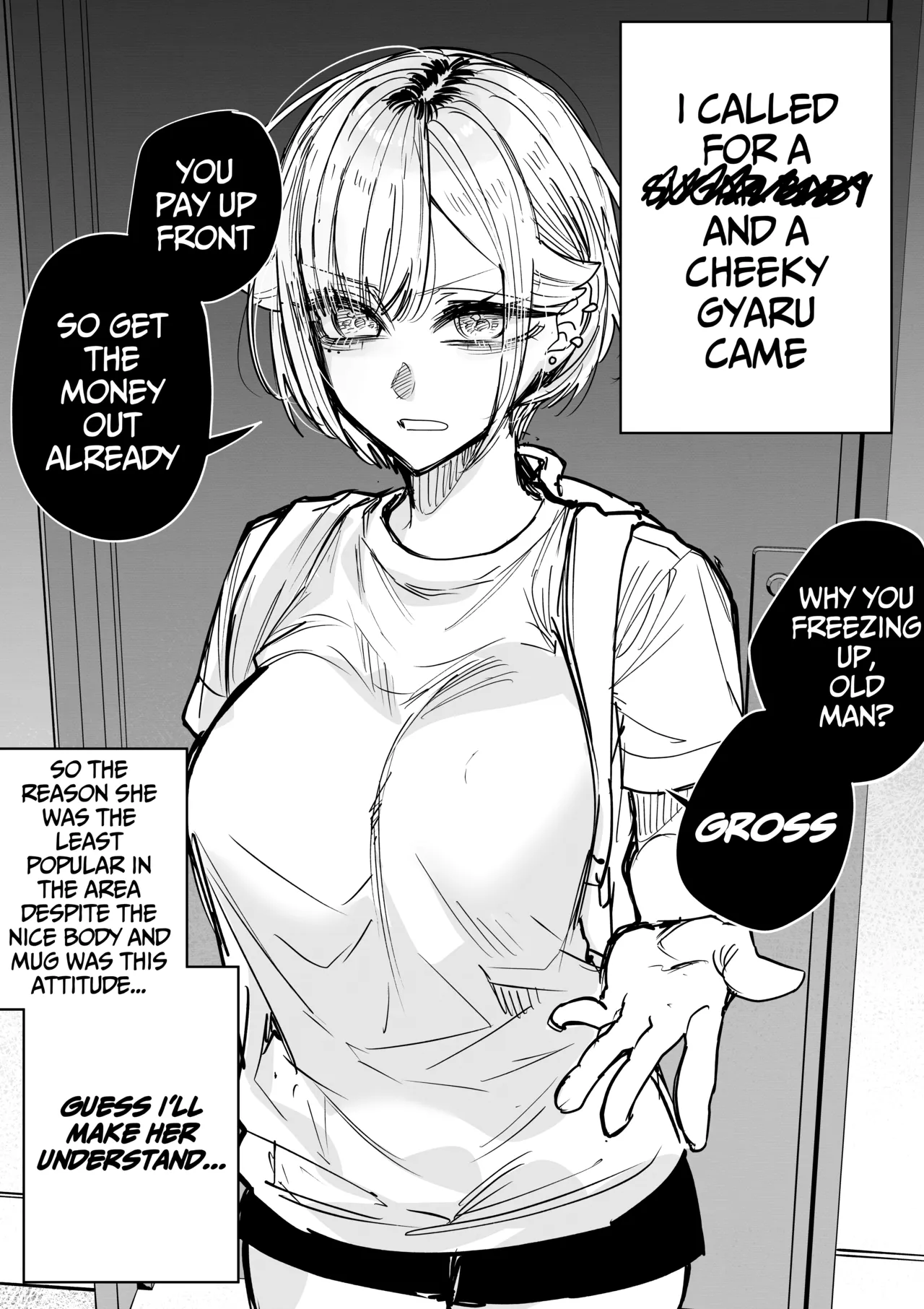 Making a Cheeky Gyaru Understand with Raw Sugar Daddy Sex + Full-Color Edition Chapter 1 - page 2