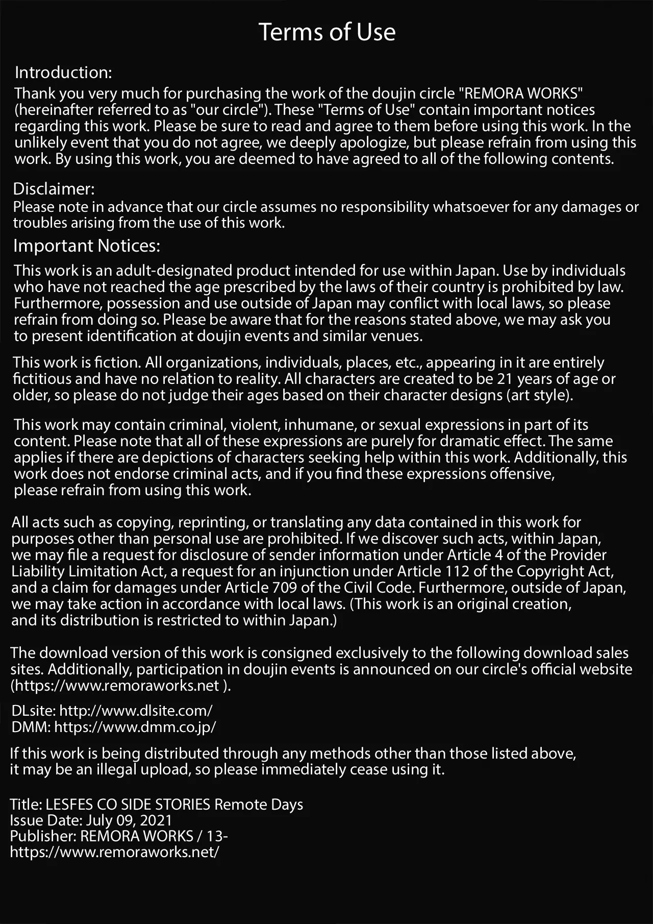 LESFES CO SIDE STORIES Remote Days Chapter 1 - page 2