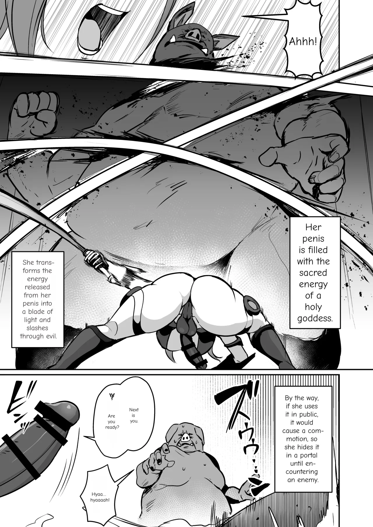 Seigi no Futanari Hiroin Futaboshi Kamihime Elixir Kyotama-ka Haiboku Chapter 1 - page 6