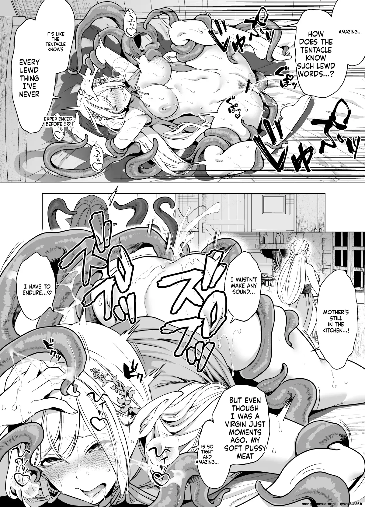 Shokushu to Kankaku Kyouyuu shite Hara nda Elf Oyako no Junan Chapter 1 - page 16