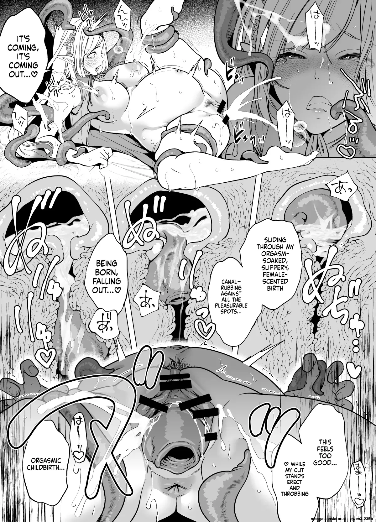 Shokushu to Kankaku Kyouyuu shite Hara nda Elf Oyako no Junan Chapter 1 - page 27