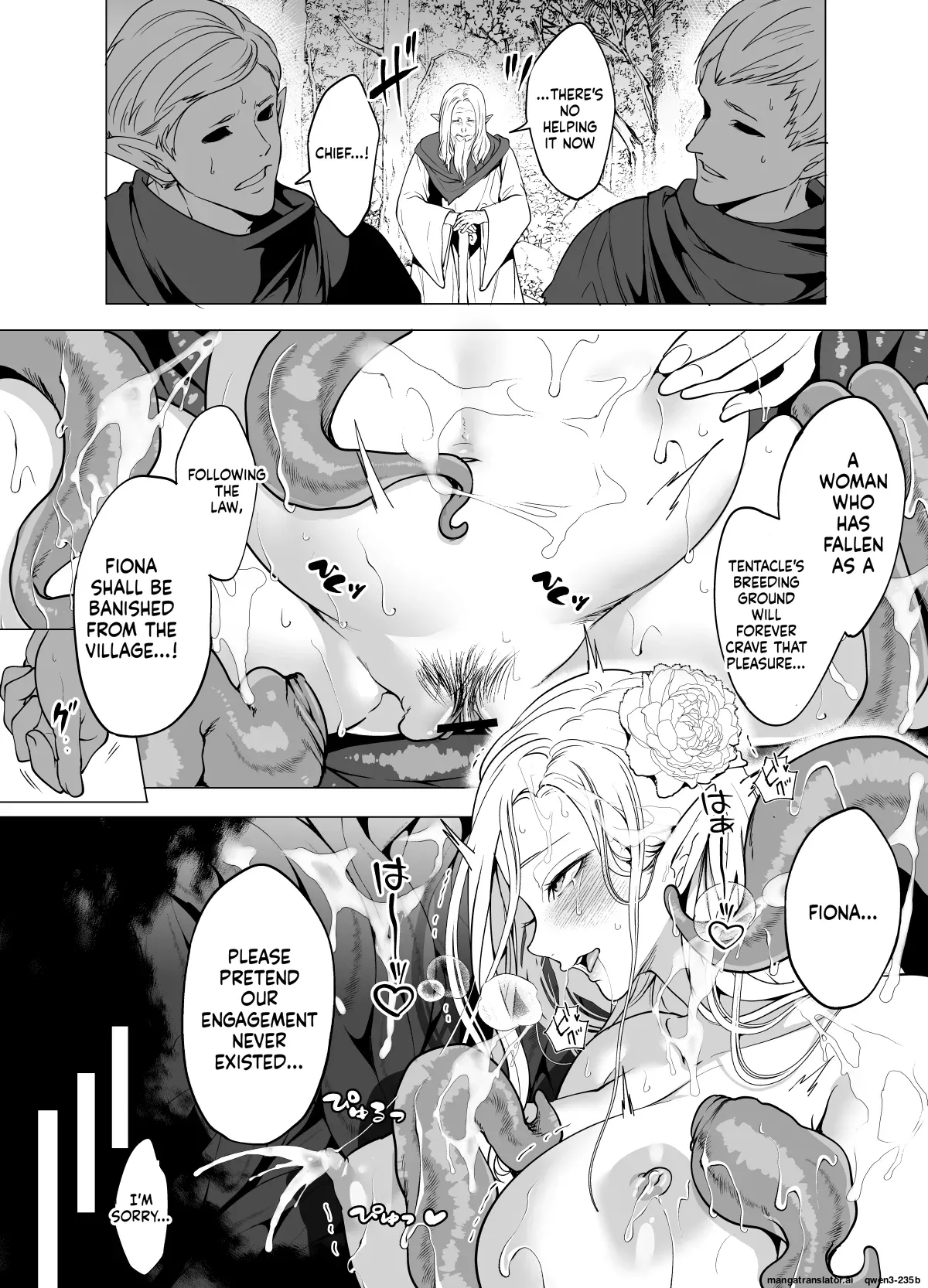 Shokushu to Kankaku Kyouyuu shite Hara nda Elf Oyako no Junan Chapter 1 - page 4