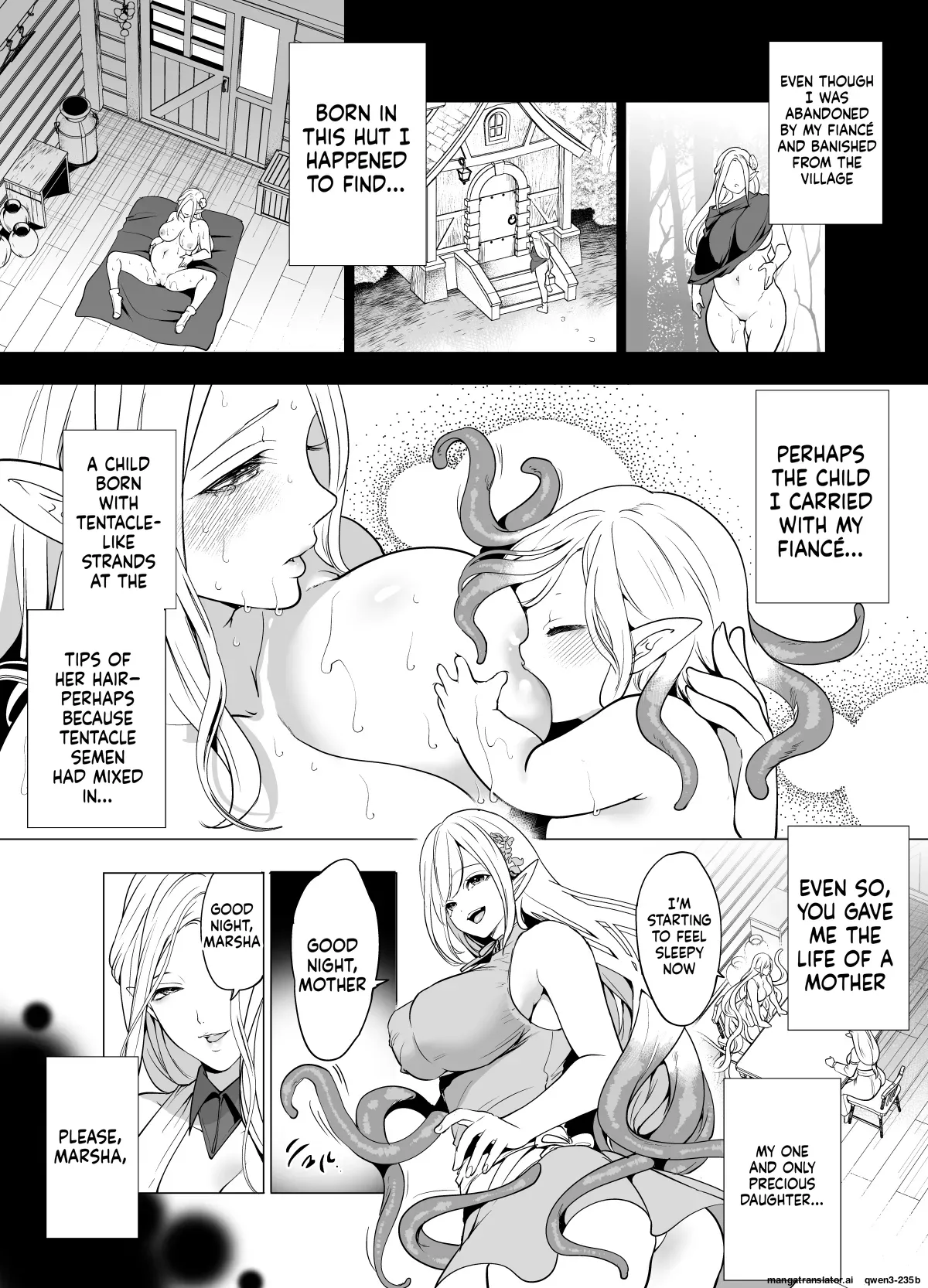 Shokushu to Kankaku Kyouyuu shite Hara nda Elf Oyako no Junan Chapter 1 - page 6