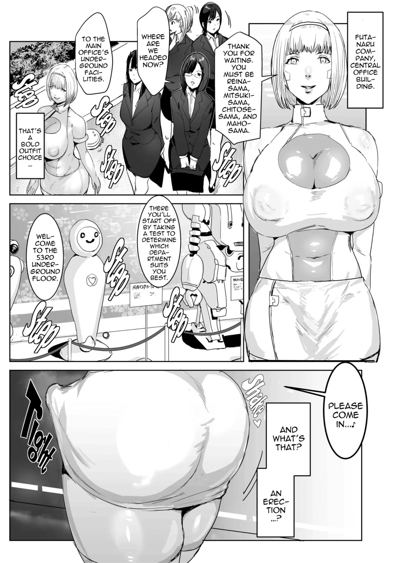 When I Infiltrated A High-Tech Company I Was Modified Into A Perverted Futanari Android Chapter 1 - page 7