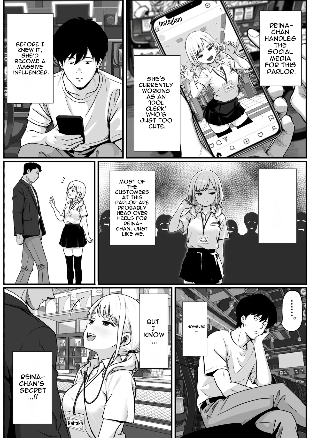Pachi-ya no Idol Tenin Reina-chan o Onaho ni Shita Hanashi Chapter 1 - page 6