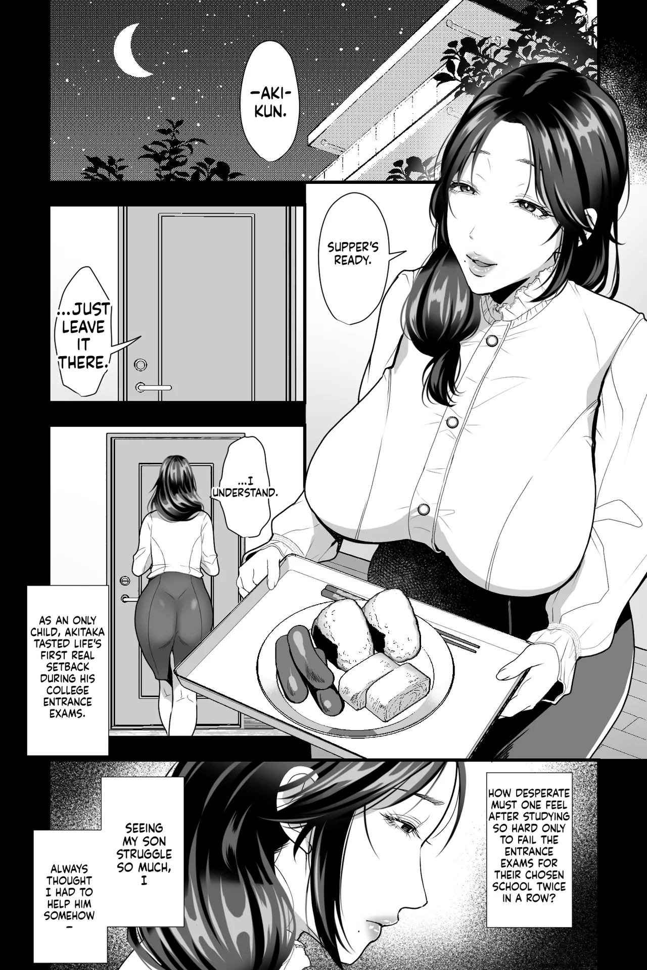 Haha Ochi Nikki ~Ureta Jitsubo no Nama Manko o Seishori Benjo ni Otosu made Chapter 1 - page 2