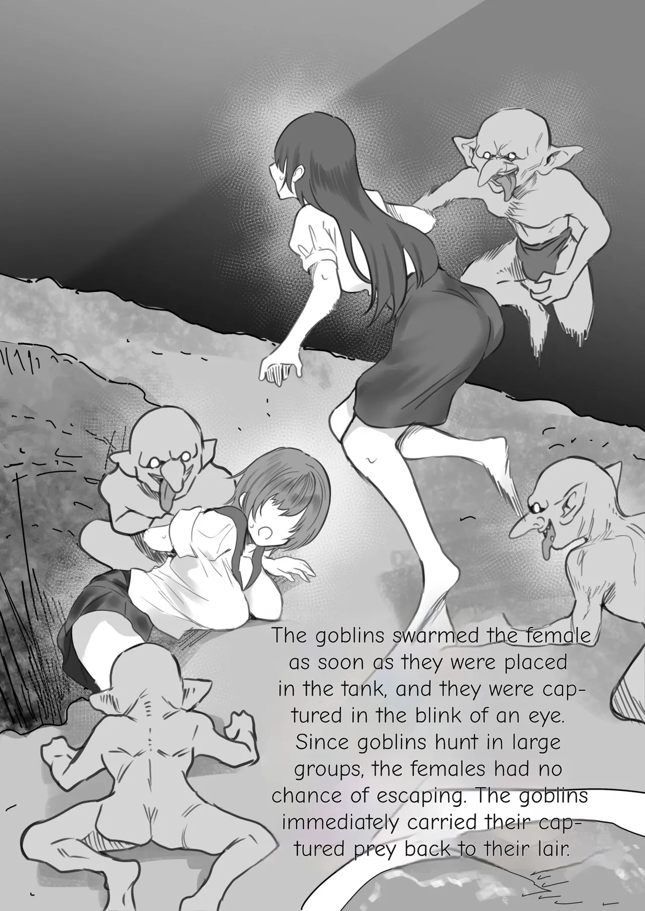 The results of cutting open a goblin's lair to take a look inside were way too crazy Chapter 1 - page 5