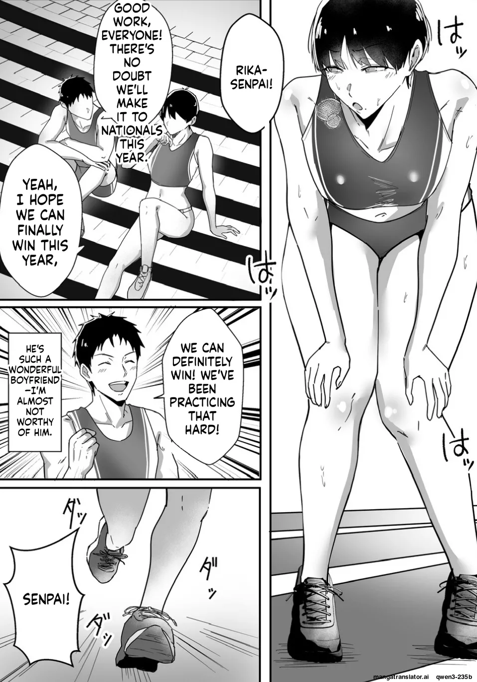 Boyish no Senpai Kanojo ga Netorarete Mesu ni Otosareru Hanashi Chapter 1 - page 5