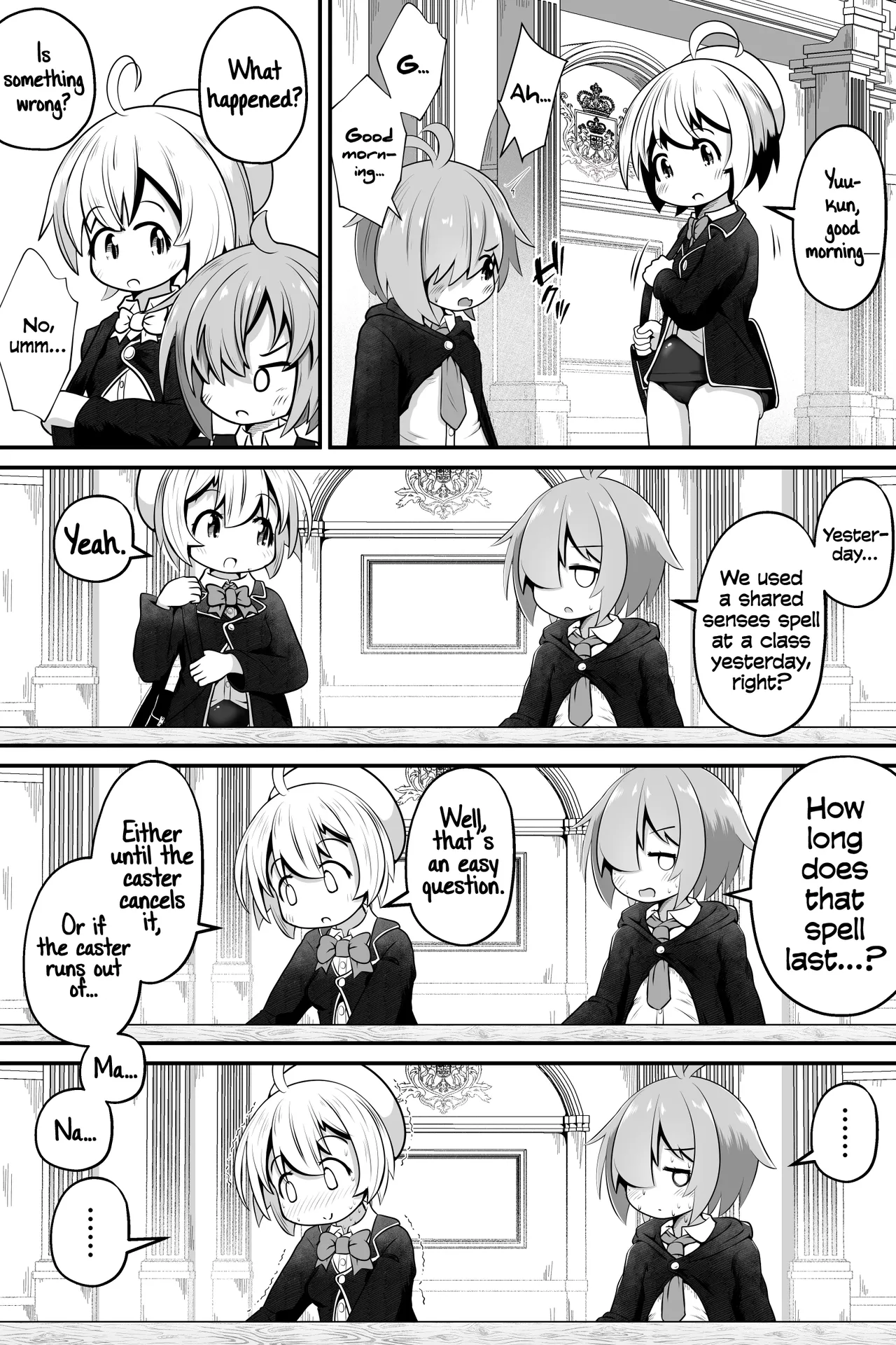 Mahoutsukai no Shounen Shoujo ga Kankaku Kyouyuu Mahou tsukatte Ecchi suru Ohanashi Chapter 1 - page 7