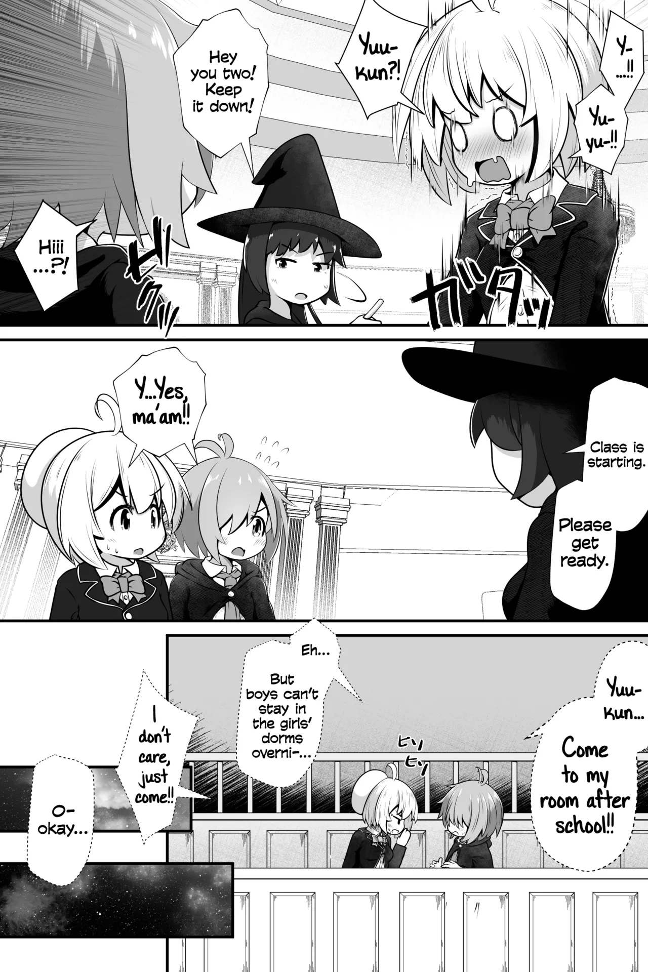 Mahoutsukai no Shounen Shoujo ga Kankaku Kyouyuu Mahou tsukatte Ecchi suru Ohanashi Chapter 1 - page 8
