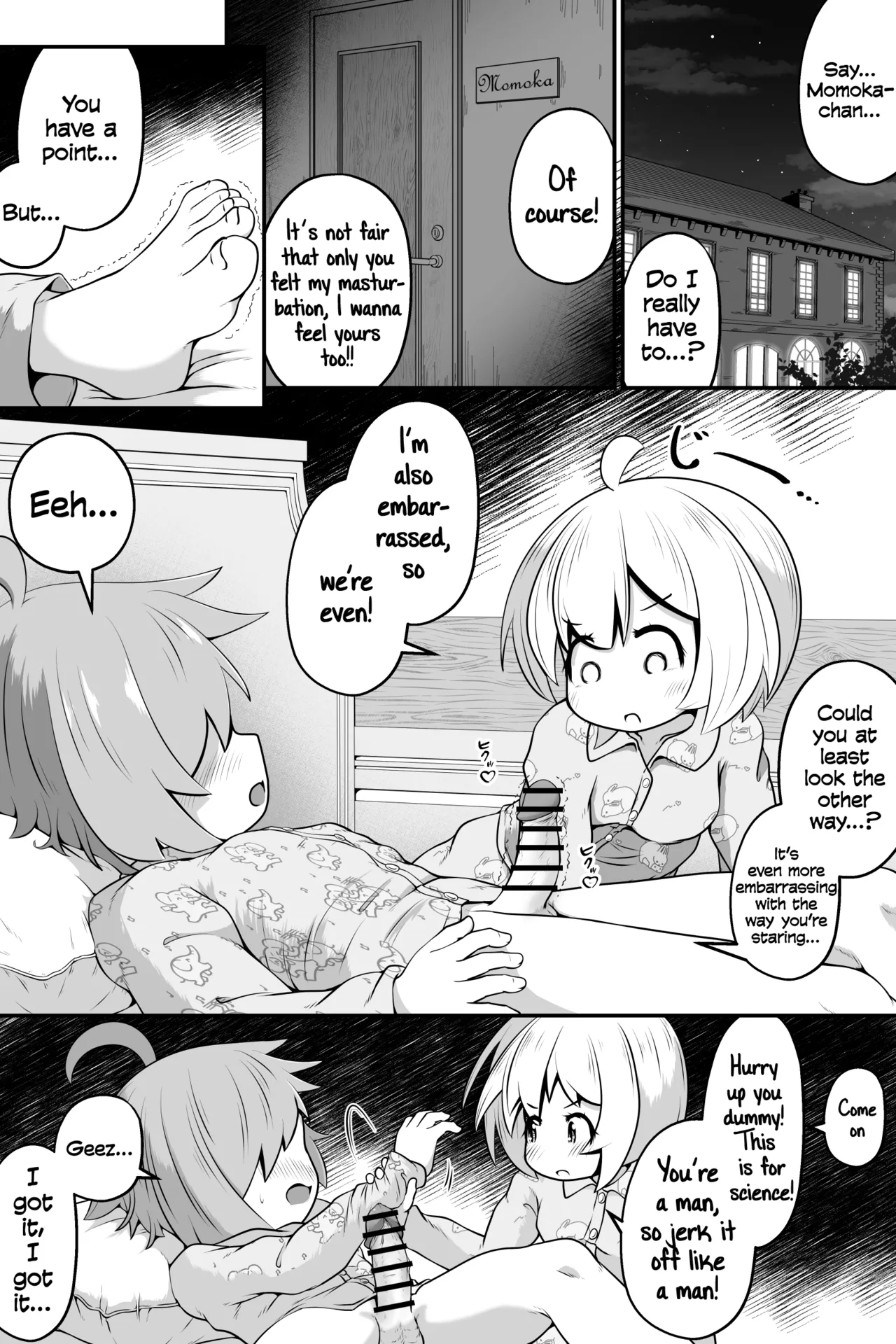 Mahoutsukai no Shounen Shoujo ga Kankaku Kyouyuu Mahou tsukatte Ecchi suru Ohanashi Chapter 1 - page 9