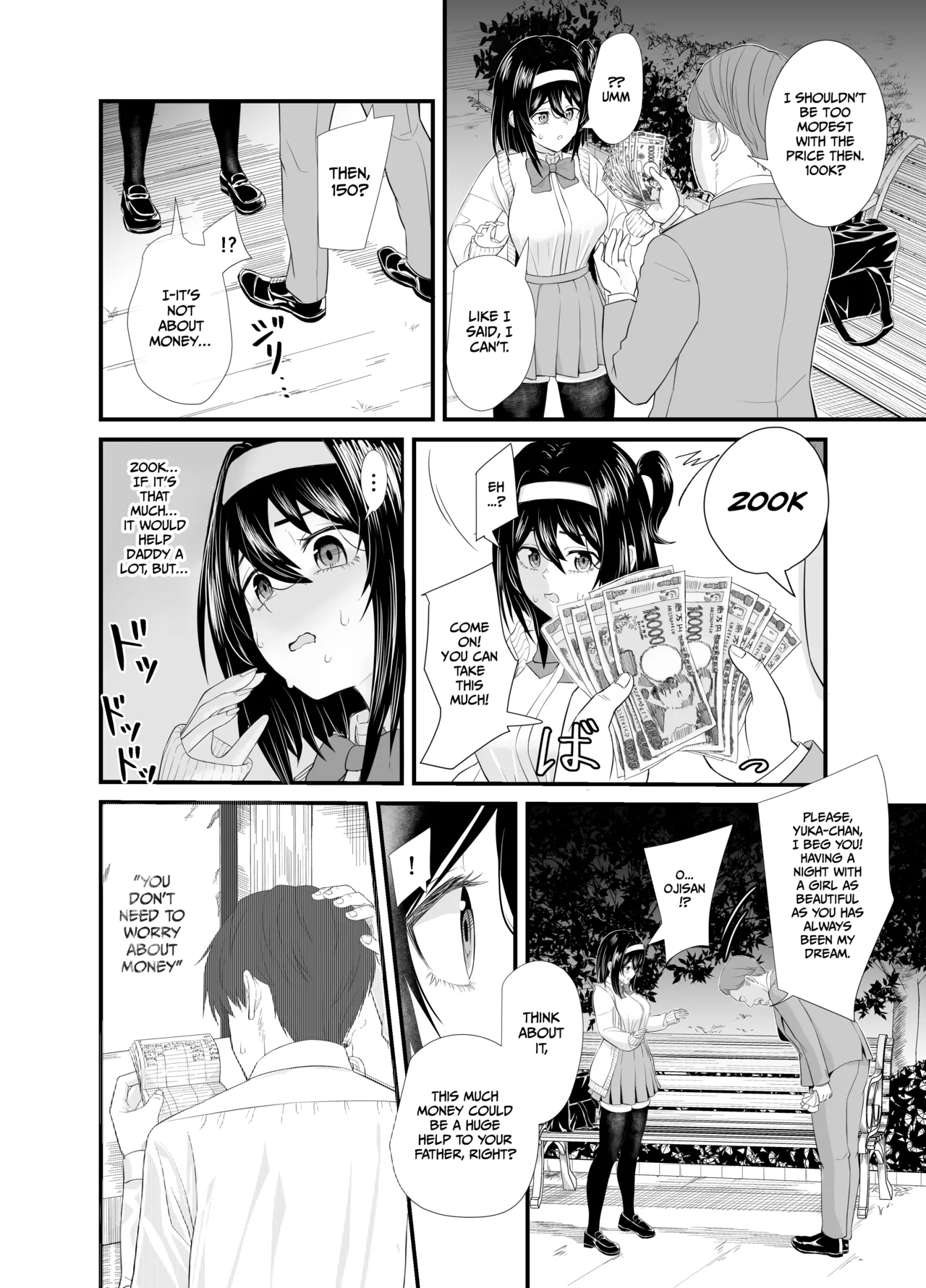 A story about a young girl who turns to SUGAR-DATING due to her family's financial hardship, only to be devoured by an Old Man and end up having a IMPREGNATION Climax Chapter 1 - page 11