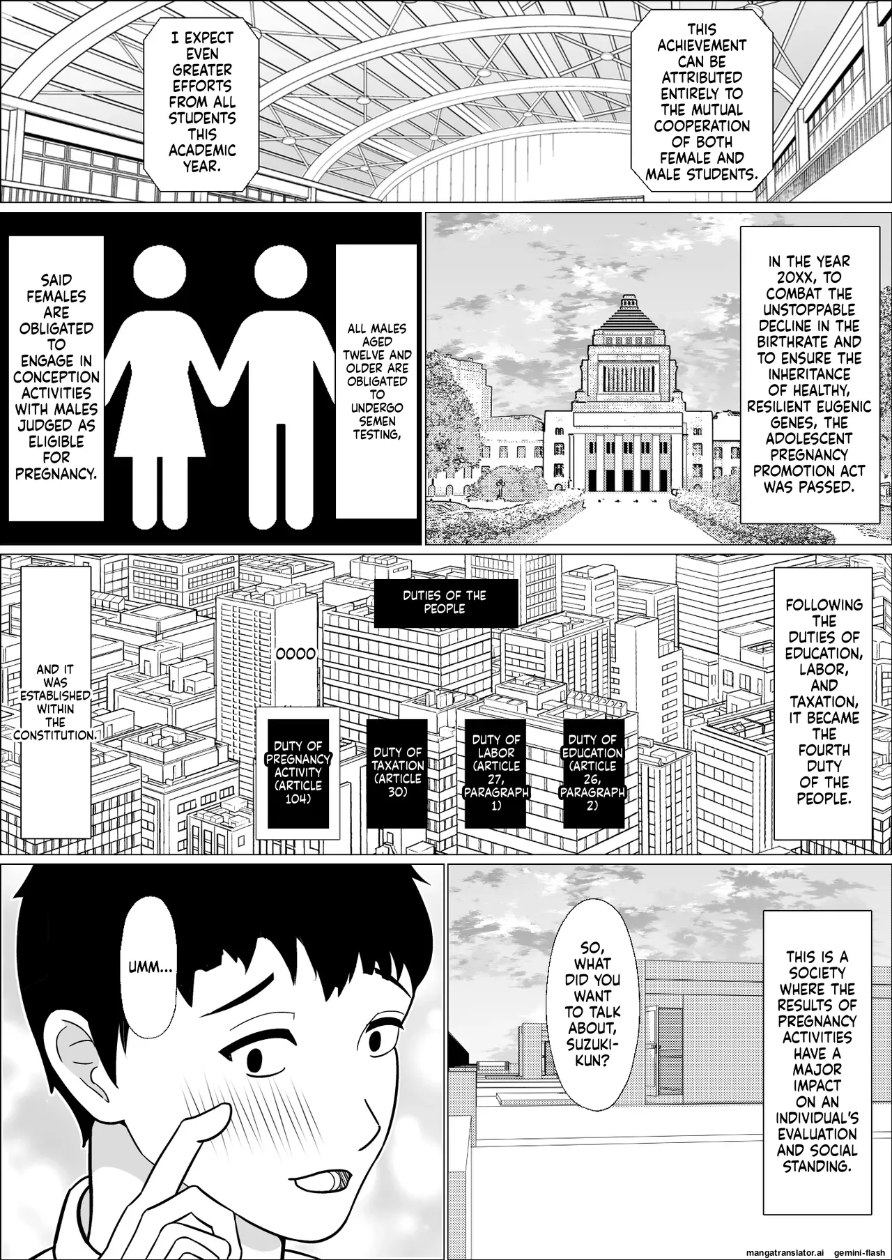 Ninkatsu Gimuka Sekai de Ki ni Naru Ano Ko ga Tanetsuke Sareteta Chapter 1 - page 4
